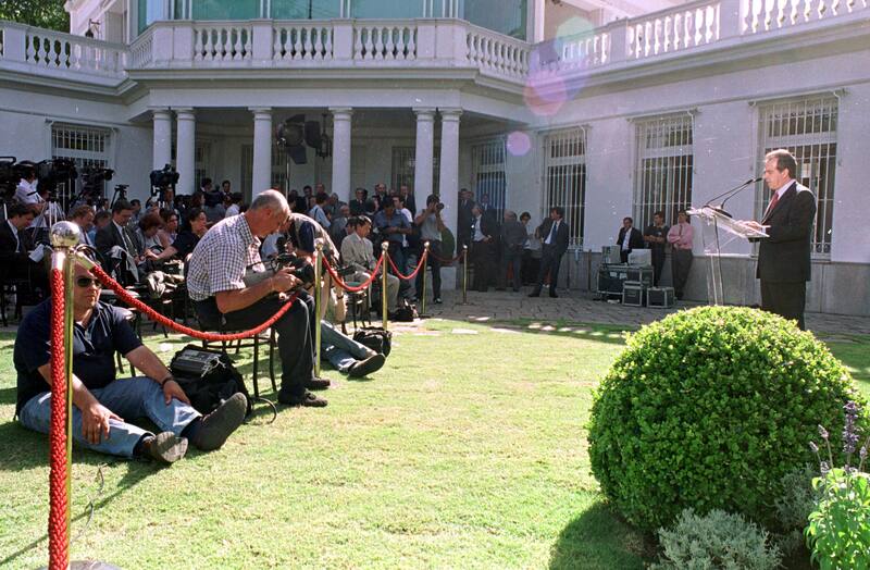 José Luis Machinea anuncia el blindaje en la quinta de Olivos