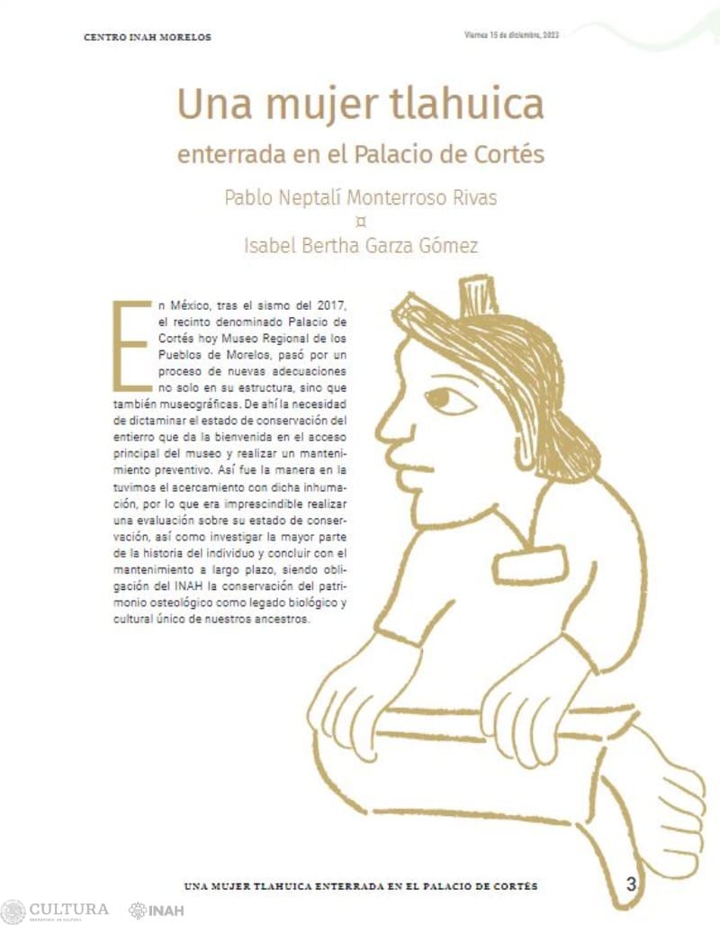 Mujer tlauhica. Fuente: INAH.