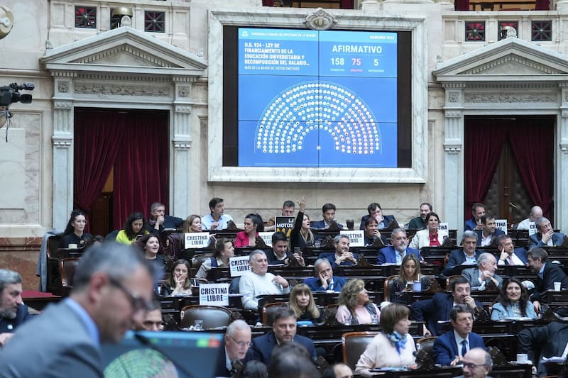 Una de las imágenes de la sesión del pasado miércoles en Diputados