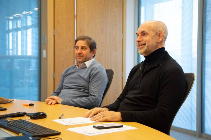 Rodríguez Larreta y su asesor internacional Fernando Straface