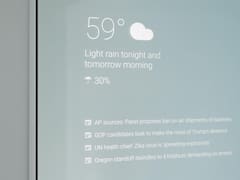 Este espejo te dice el clima y las noticias mientras te cepillás los dientes