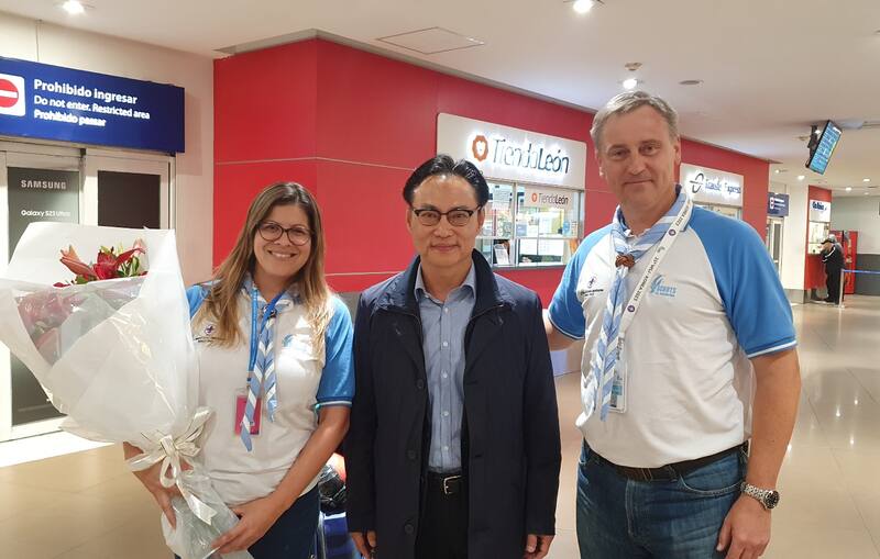 Yong-soo se muestra muy activo en la comunidad argentina