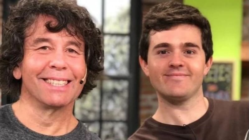 Ariel y su hijo Felipe.