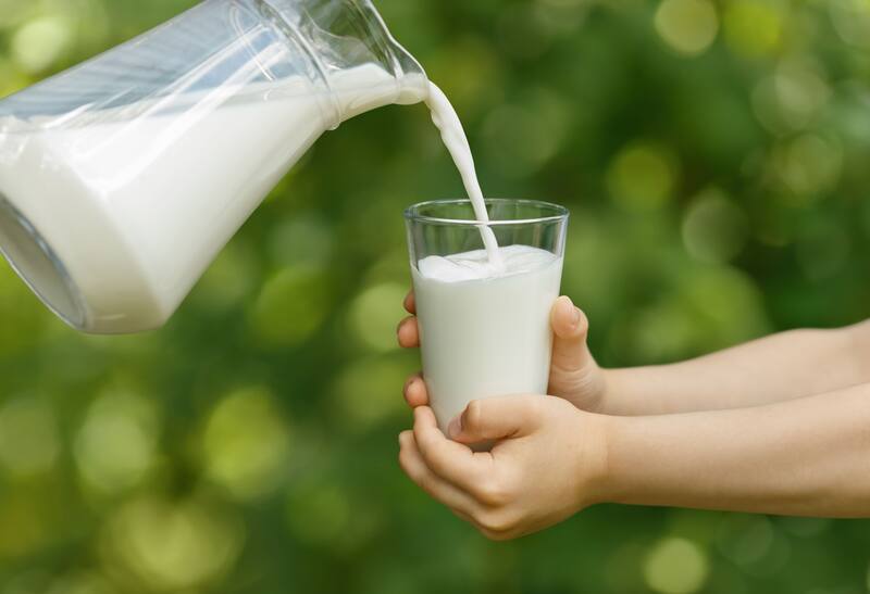 La leche es un alimento rico en calcio y proteínas. Fuente: archivo.