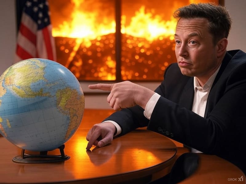 Elon Musk planea conquistar Marte con su empresa SpaceX y su vehículo estrella Starship. Fuente: Archivo.