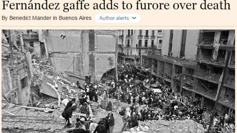 La burla de Cristina, cuestionada por el Financial Times