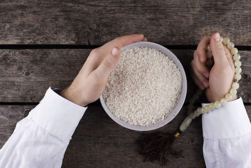 El arroz es un símbolo ancestral de buenos augurios