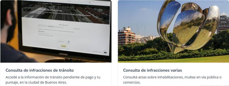 Las multas por no usar cinturón de seguridad se pueden pagar a través de la página del Gobierno de la Ciudad de Buenos Aires. (Foto: buenosaires.gob.ar)