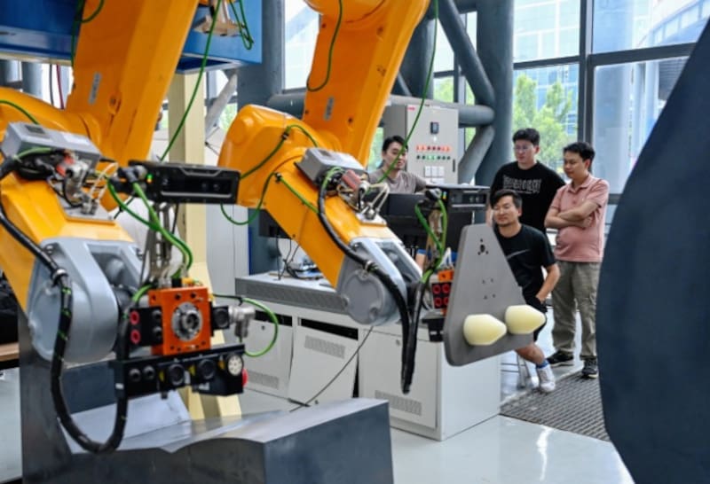 El sistema de manipulación remota chino para el mantenimiento de reactores nucleares. Fuente: EFE