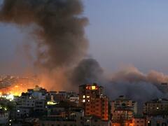 Así colapsaba una torre de 13 pisos en Gaza, tras un ataque aéreo israelí