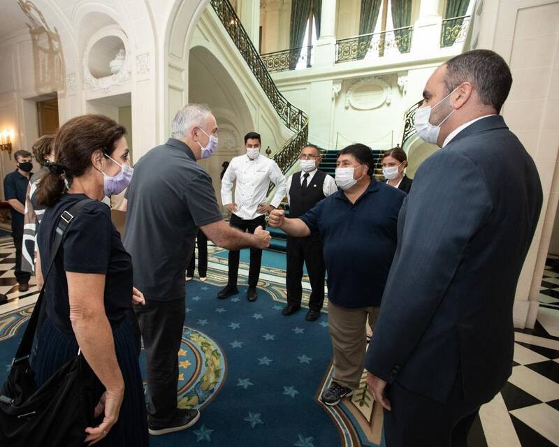 La llegada de Stanley a la residencia oficial en Buenos Aires, en el Palacio Bosch