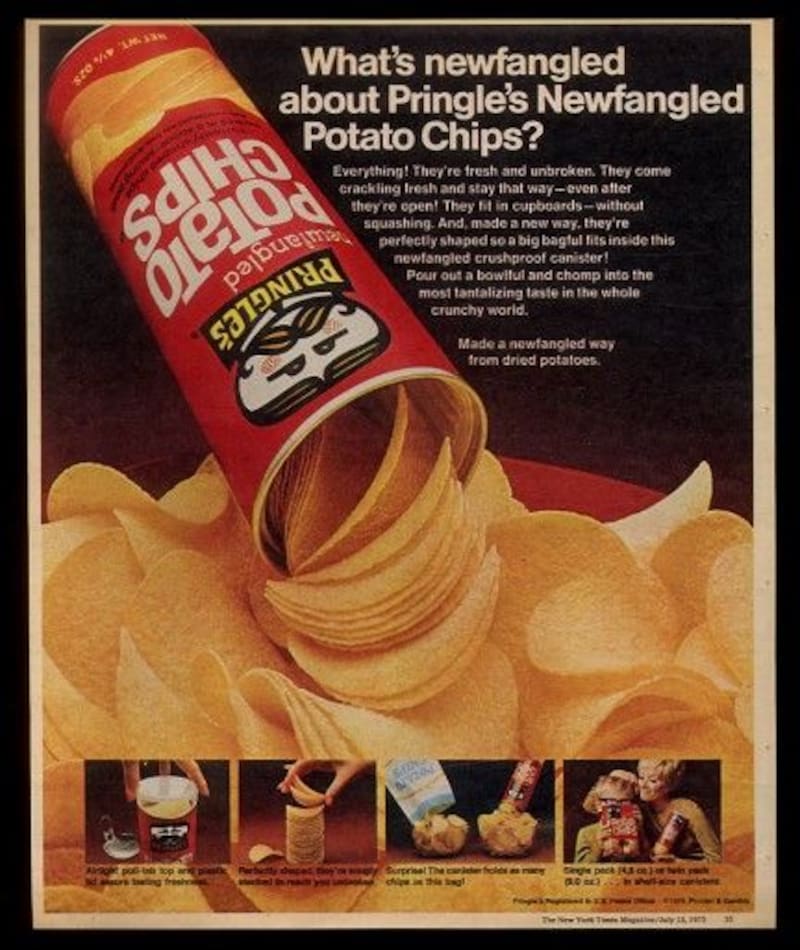 Un anuncio de 1975 sobre la nueva marca de snacks de P&G