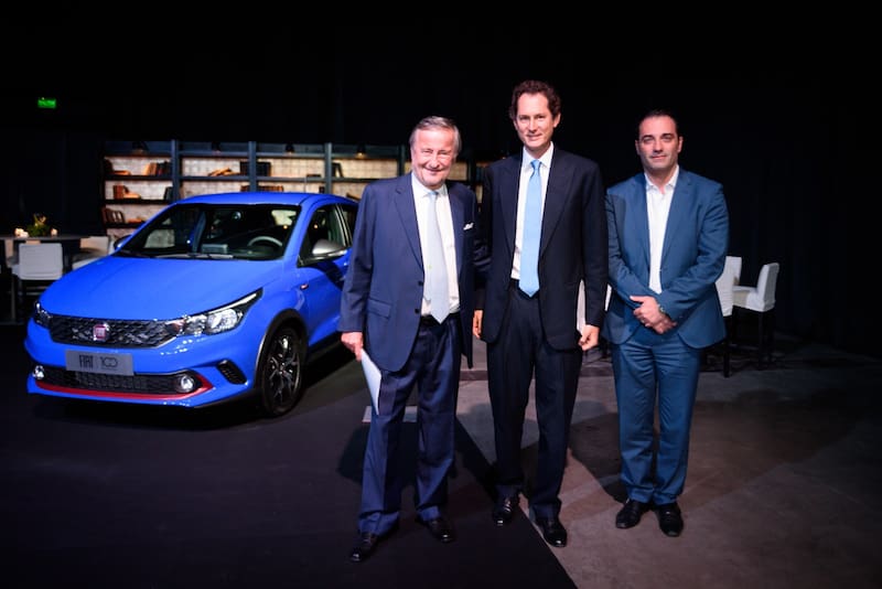 Cristiano Rattazzi, Jack Elkann y Antonio Filosa en una presentación en la Argentina