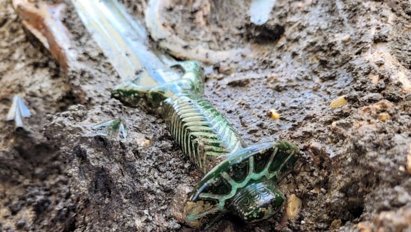 La espada encontrada. (Foto: Oficina Estatal de Baviera para la Preservación de Monumentos).