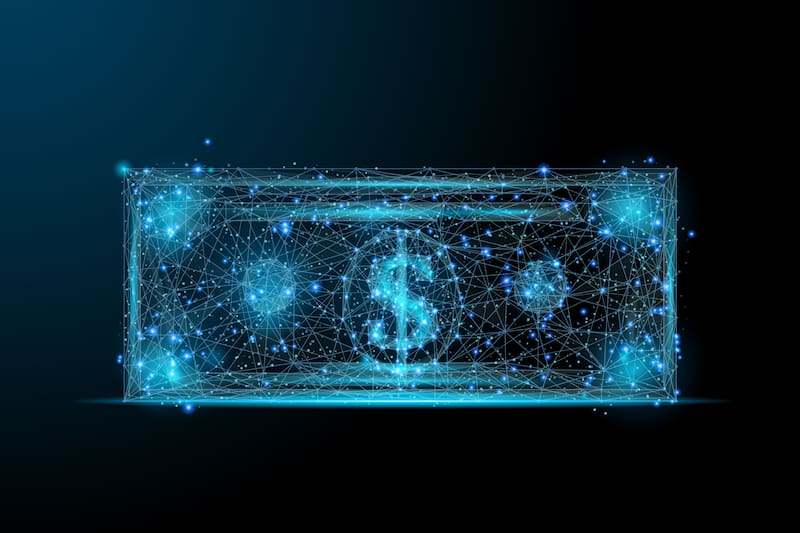 Imagen ilustrativa de la divisa digital de dólar que quiere implementar Joe Biden junto a la FED. Fuente: Archivo.