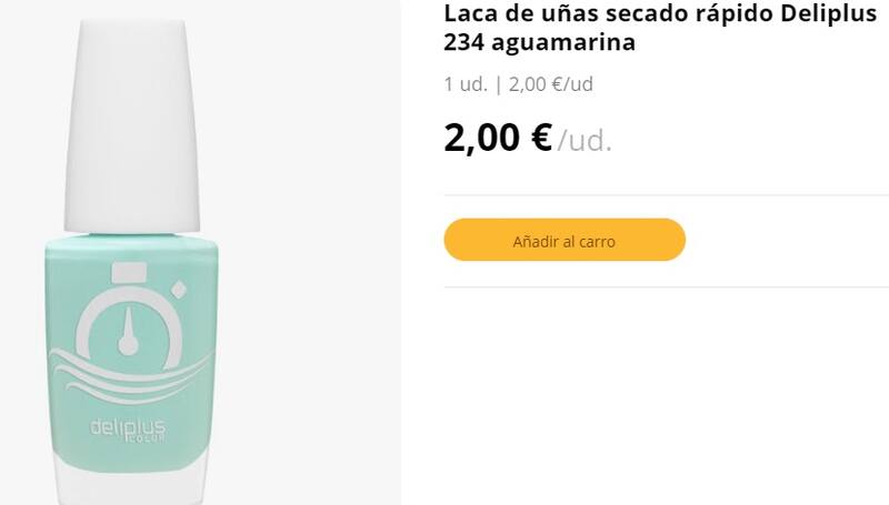 Los esmaltes Deliplus de Mercadona tienen un precio de 2 euros por unidad. (Foto: mercadona.es)