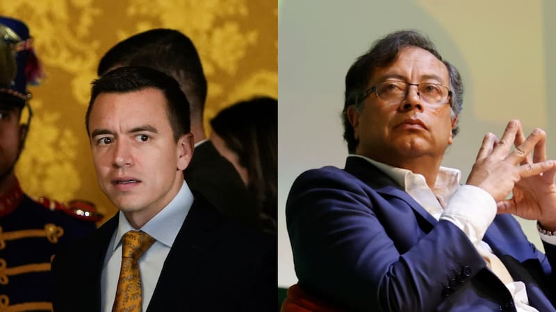 Daniel Noboa, presidente de Ecuador, critica la polémica visita de Petro a su país.