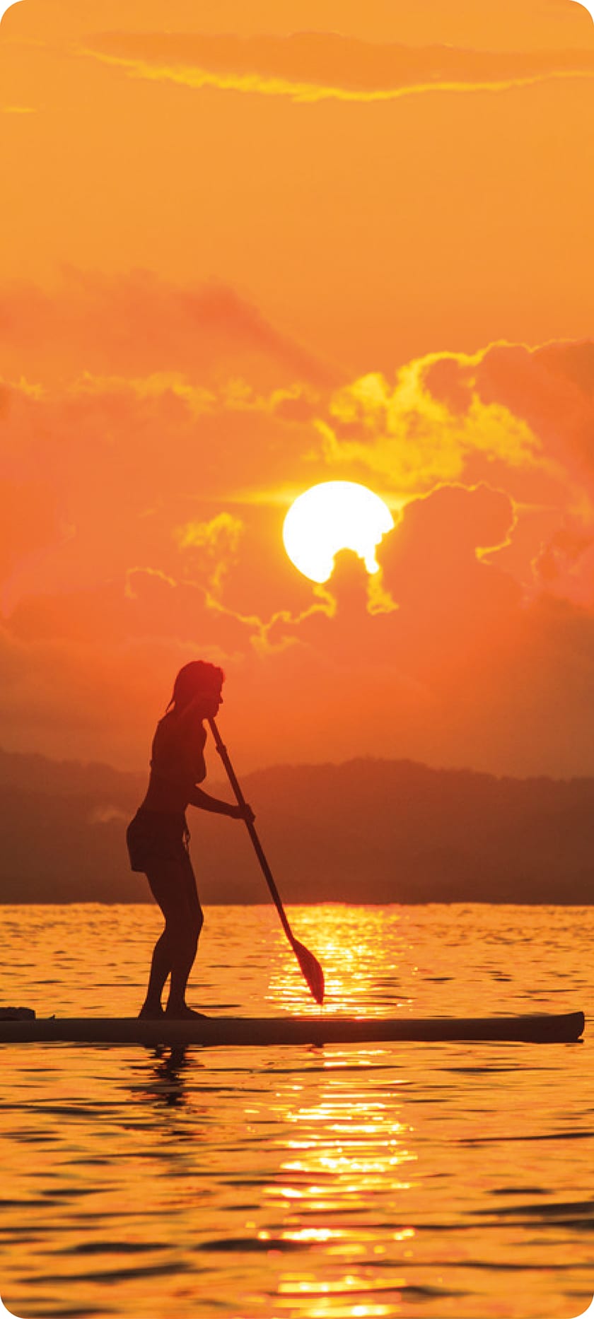Paddle al atardecer en el Golfo Dulce