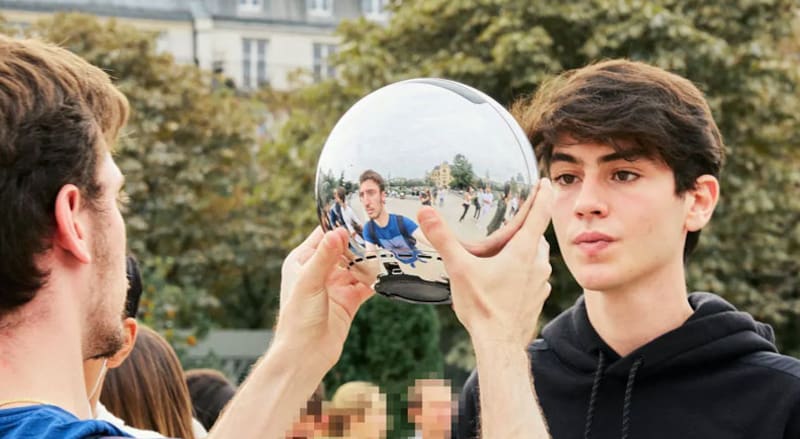 Orbe, el scanner de ojos de Worldcoin.