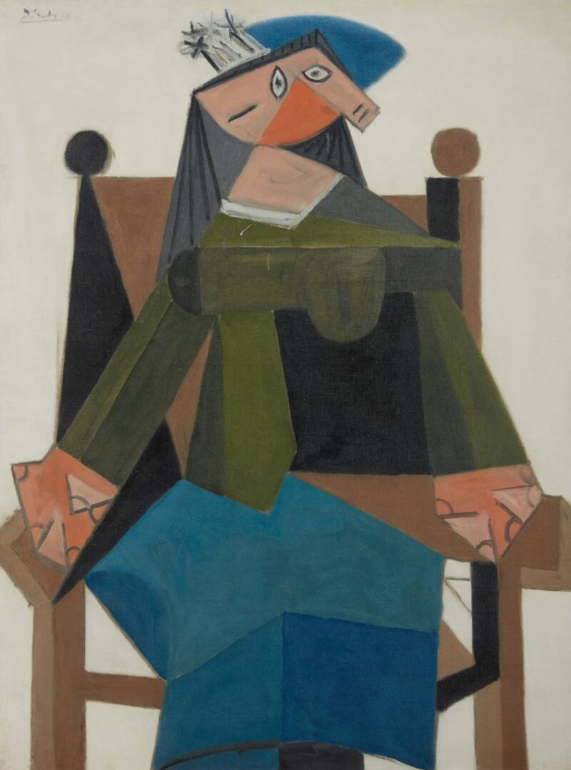 'Mujer sentada en un sillón', de Picasso