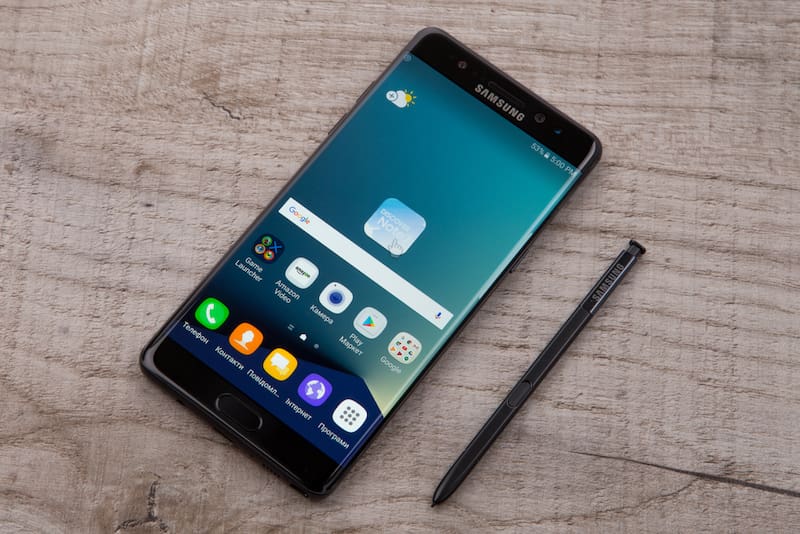 El Galaxy Note 7 que no puedes subir al avión. Fuente: Shutterstock.