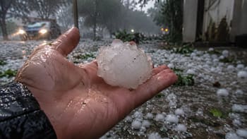 Fuerte temporal con intensas lluvias y caída de granizo en varios puntos del país
