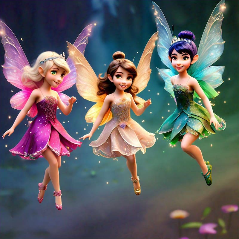 Ilustración de hadas. Fuente: IA Imagined.