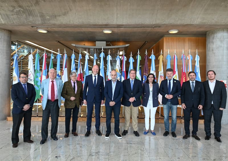 Rodríguez Larreta con eurodiputados en la sede del gobierno porteño
