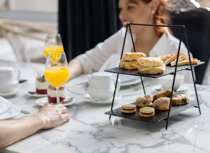 Como no todo es carne, también hay opciones para tomar el té.