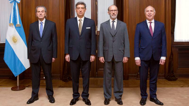 Los cuatro miembros de la actual Corte Suprema: Juan Carlos Maqueda, Horacio Rosatti, Carlos Rosenkrantz y Ricardo Lorenzetti.