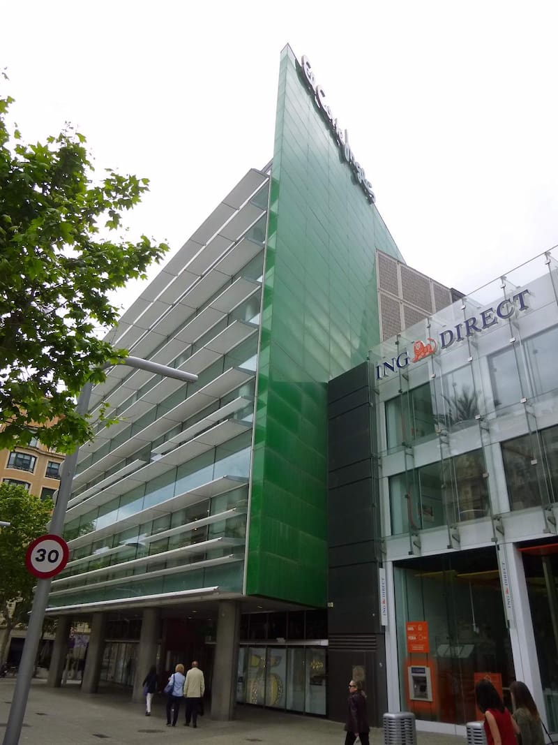 El Corte Inglés regresa al edificio en Francesc Macià, 471, Barcelona. (Fuente: Archivo)