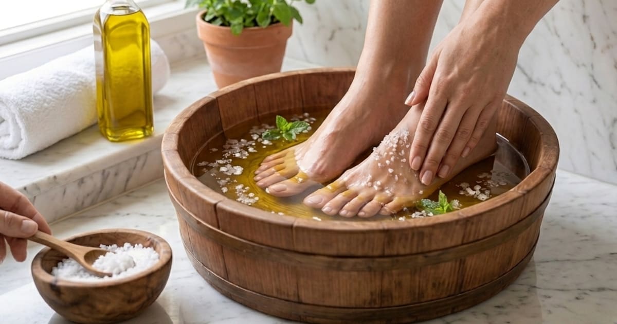 Washing Feet With Olive Oil and Salt: What It Does and Why Experts ...