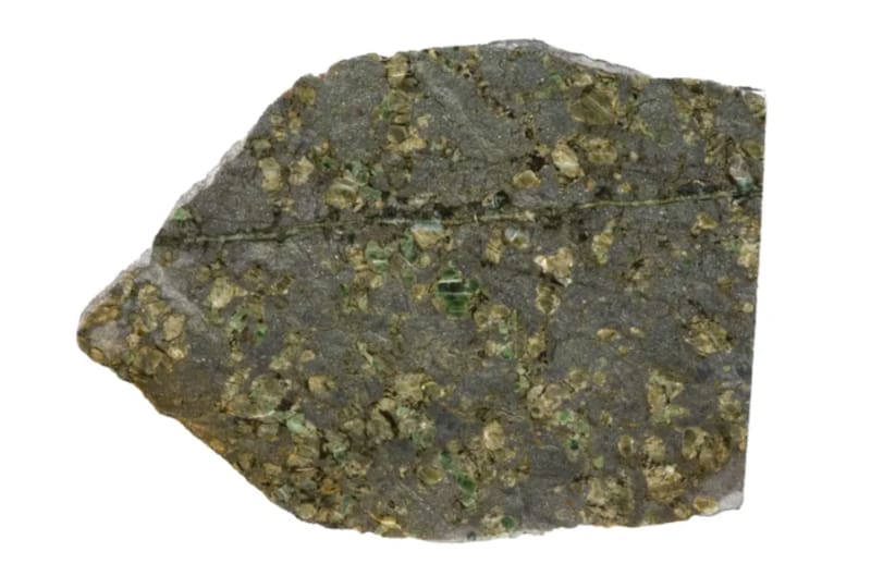 Roca milenaria extraída del fondo marino.