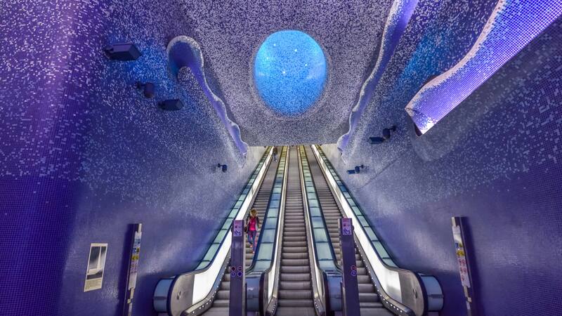 Es la estación del Metro más linda del mundo, está en Nápoles y tiene un diseño futurista único.