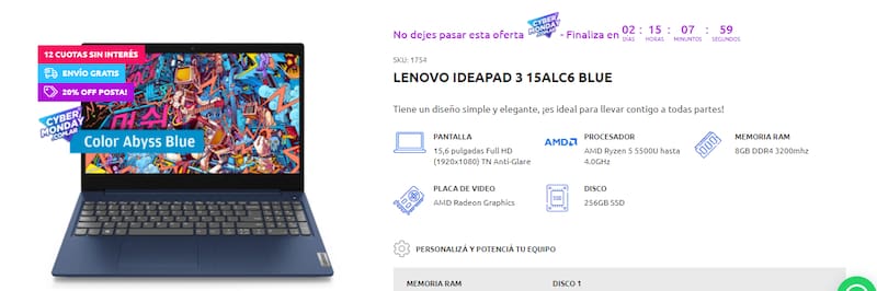 Lenovo Ideapad 3 15ALC6