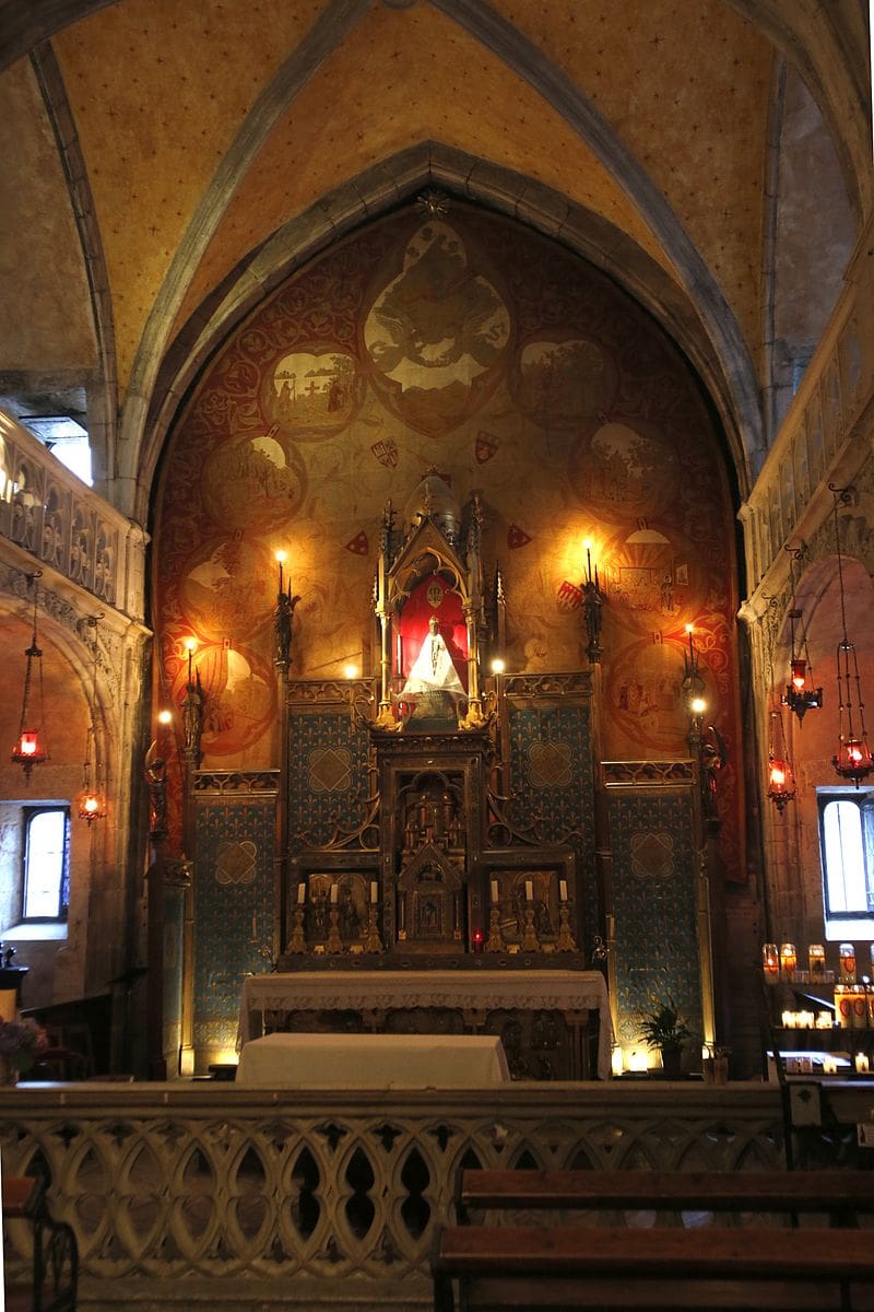 Capilla de Nuestra Señora en el Santuario de Rocamadour. Fuente: Wikipedia.