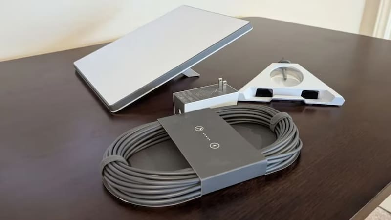 El Starlink Mini es el nuevo dispositivo portátil de internet satelital de Elon Musk. Fuente: archivo