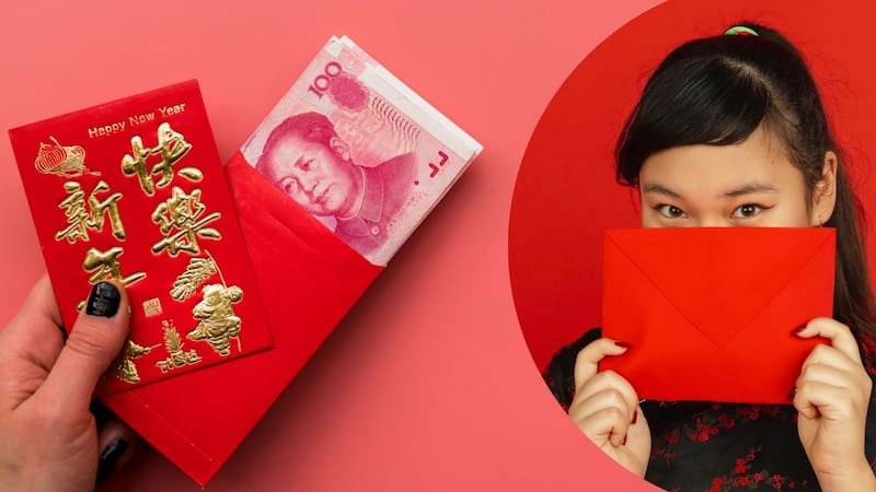 El ritual de los sobres rojos es una típica tradición china para realizar en Año Nuevo. Fuente: Archivo.