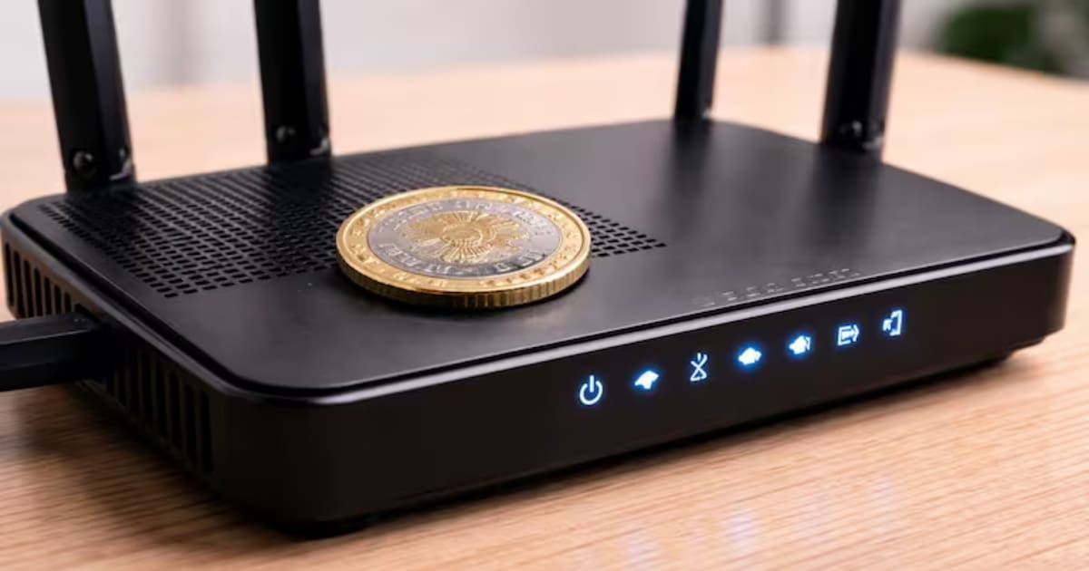 Colocar una moneda sobre el router de WiFi | Para qué sirve y por qué ...