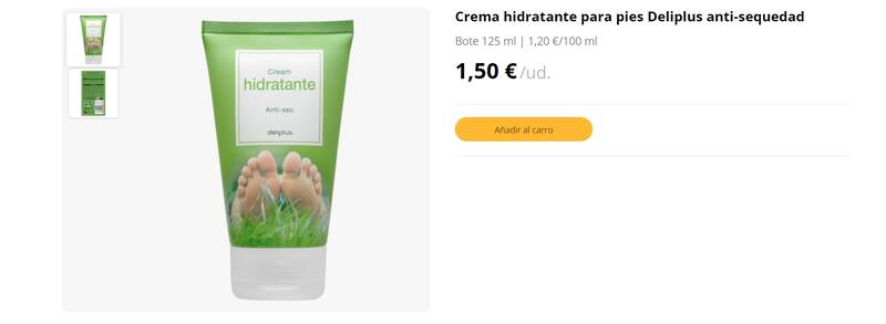 Mercadona arrasa en ventas con esta crema para pies de Deliplus. (Foto: mercadona.es)