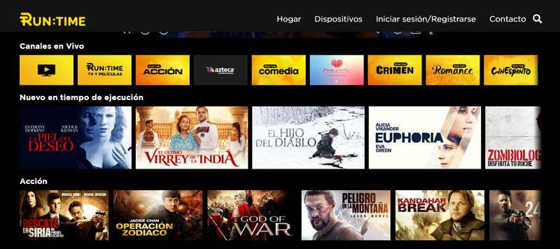 Los usuarios de Run Time pueden acceder al catálogo de forma gratuita pero con la presencia de anuncios publicitarios.
