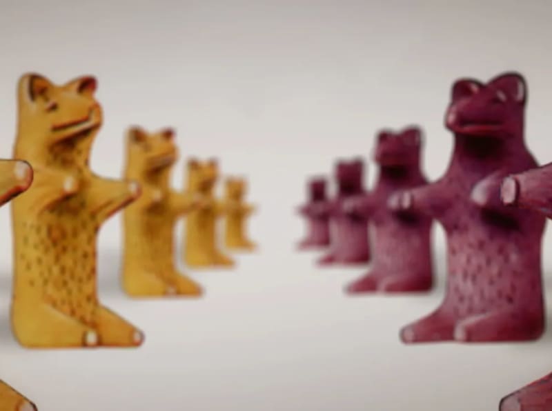 Las primeras gomitas de oso eran muy distintas a las que conocemos actualmente.