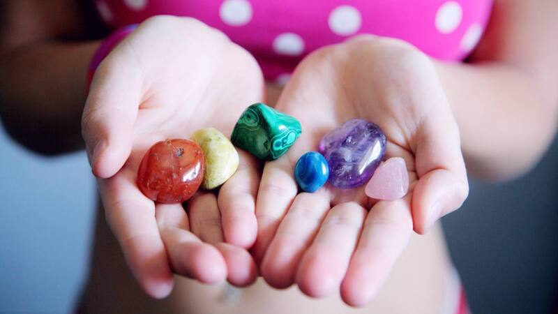 Uso de piedras y cuarzos. Fuente: Archivo.