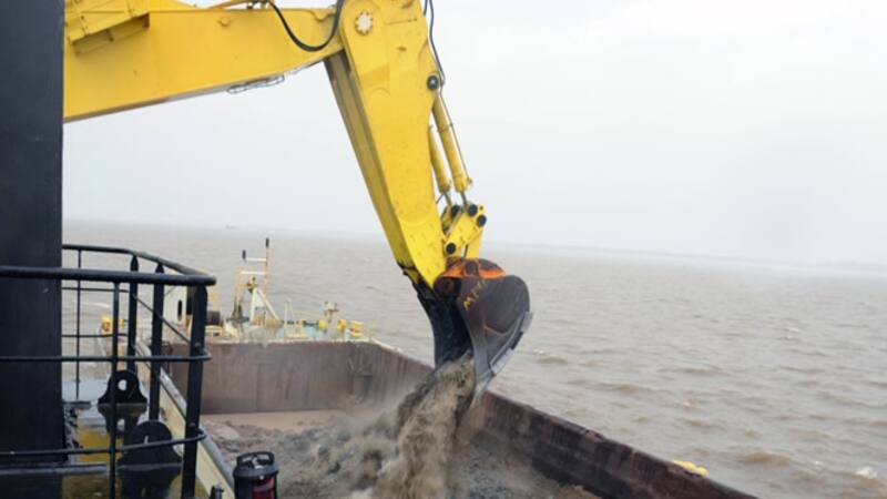 La profundización implicó la remoción de fondos rocosos
