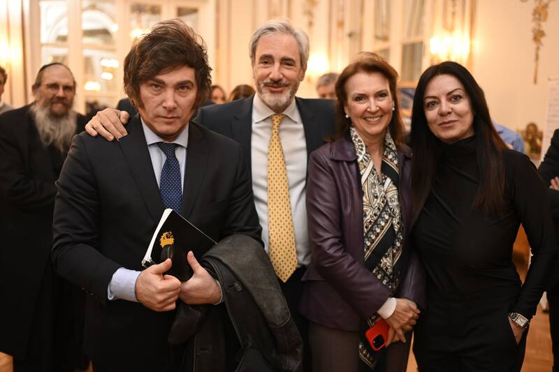 Javier Milei, Darío Epstein, Diana Mondino y Sandra Pettovello.