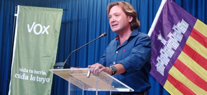 Jorge Campos, Vox. Fuente: @voxbaleares.