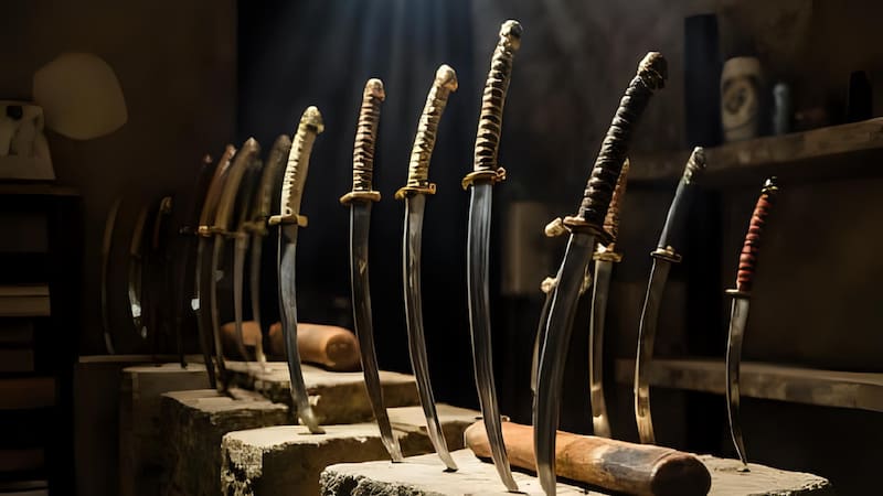 Imagen ilustrativa de la cueva donde se fabrican las espadas samurái. Fuente: Archivo.