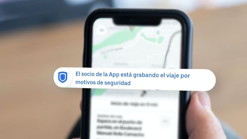 La app de Uber avisará cuando el conductor haya decidido grabar el viaje.