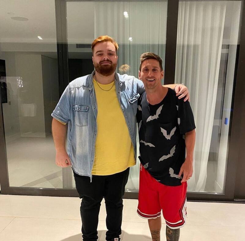 Ibai con Lionel Messi. (Foto: Instagram).