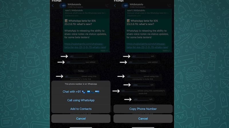 Así se verá la nueva función de WhatsApp.